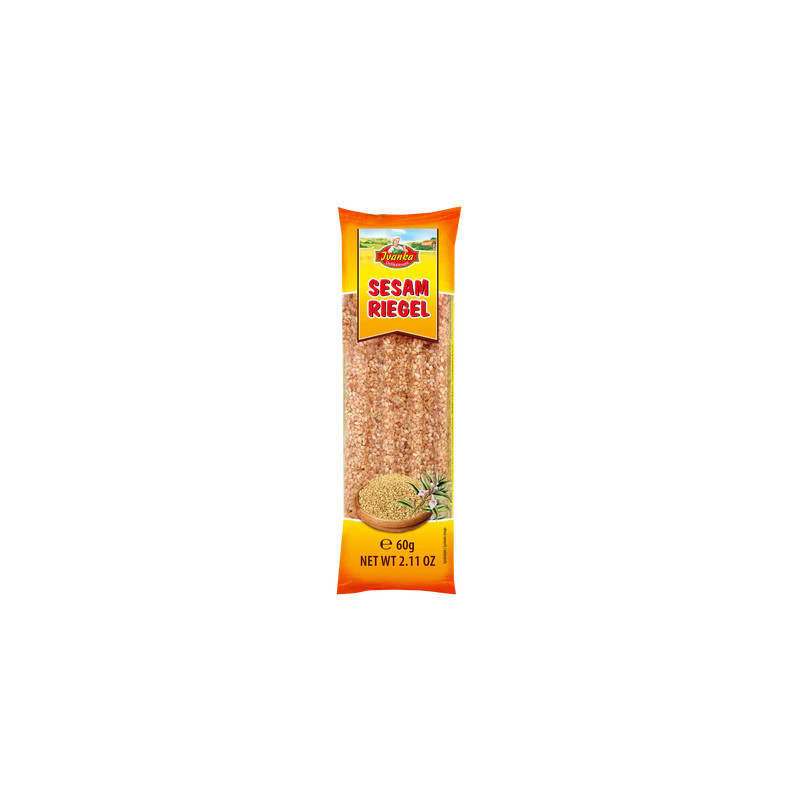 Barre craquante au caramel et au sésame 60g